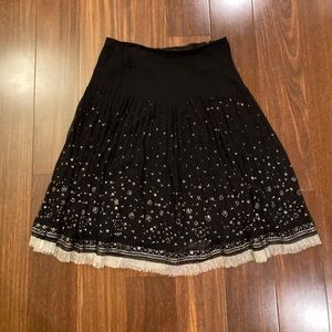 Black Lined Elie Tahari Skirt